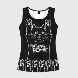Женская майка 3D My Chemical Romance: cat rock