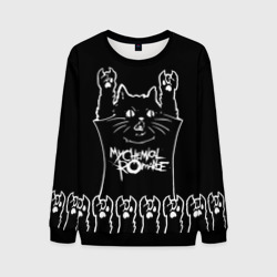 Мужской свитшот 3D My Chemical Romance: cat rock