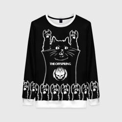 Женский свитшот 3D Offspring: cat rock