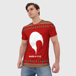 Мужская футболка 3D Date A Live new year - фото 2