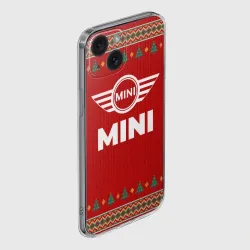 Чехол для iPhone 15 силиконовый с защитой камеры Mini new year - фото 2