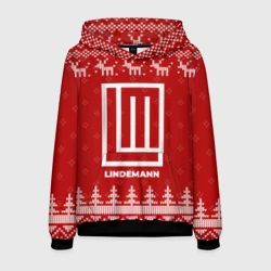 Мужская толстовка 3D Новогодний Lindemann с оленями