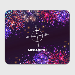 Прямоугольный коврик для мышки Праздничный Megadeth