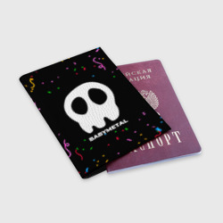 Обложка для паспорта матовая кожа Babymetal конфети - фото 2