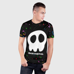 Мужская футболка 3D Slim Babymetal конфети - фото 2