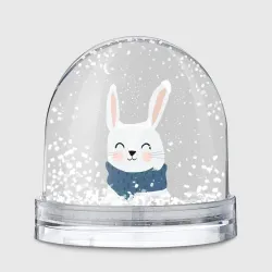 Игрушка Снежный шар Милый снежный кролик