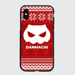 Чехол для iPhone XS Max матовый Новогодний DanMachi