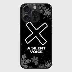 Чехол силиконовый для Apple iPhone 15 Pro матовый Снежный A Silent Voice
