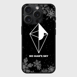 Чехол силиконовый для Apple iPhone 15 Pro матовый Снежный No Man's Sky