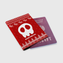 Обложка для паспорта матовая кожа Новогодний Babymetal с оленями - фото 2