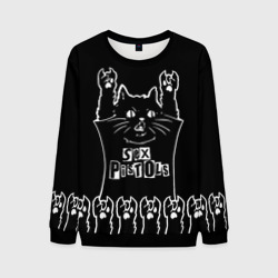Мужской свитшот 3D Sex Pistols: cat rock