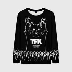 Мужской свитшот 3D Thousand Foot Krutch: cat rock
