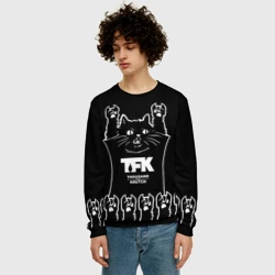 Мужской свитшот 3D Thousand Foot Krutch: cat rock - фото 2