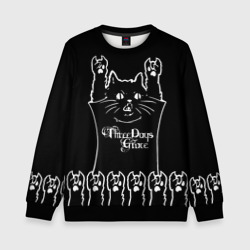 Детский свитшот 3D Three Days Grace: cat rock