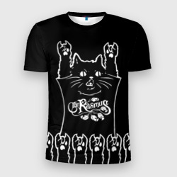 Мужская футболка 3D Slim The Rasmus: cat rock