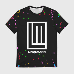 Мужская футболка 3D Lindemann конфети