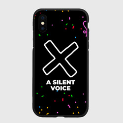 Чехол для iPhone XS Max матовый A Silent Voice конфети