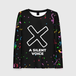 Женский лонгслив 3D A Silent Voice конфети