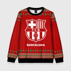 Детский свитшот 3D Barcelona new year