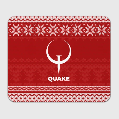 Прямоугольный коврик для мышки Новогодний Quake