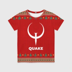 Детская футболка 3D Quake new year