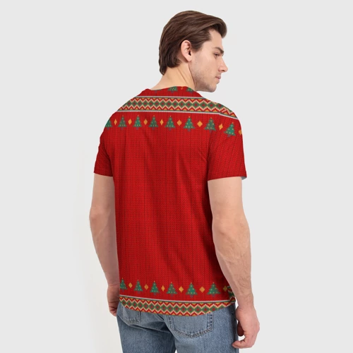 Мужская футболка 3D Quake new year - фото 4