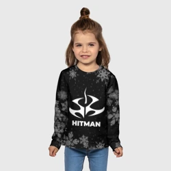 Детский лонгслив 3D Снежный Hitman - фото 2