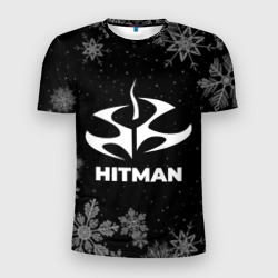 Мужская футболка 3D Slim Снежный Hitman