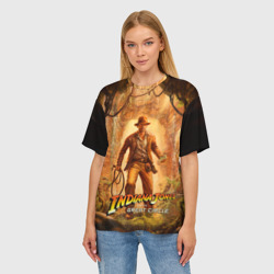 Женская футболка oversize 3D Инди Indiana Jones and the great circle - фото 2