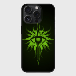 Чехол силиконовый для Apple iPhone 15 Pro матовый Dragon Age Inquisition logo