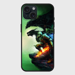 Чехол силиконовый для Apple iPhone 15 матовый Inquisition Dragon Age