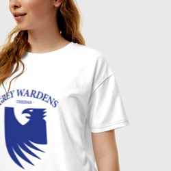 Женская футболка хлопок Oversize Grey Wardens - Dragon Age - фото 2