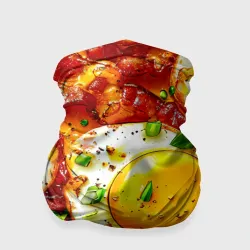 Бандана-труба 3D Яичница с беконом