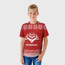 Детская футболка 3D Новогодний Warframe - фото 2