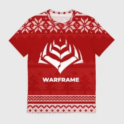 Мужская футболка 3D Новогодний Warframe