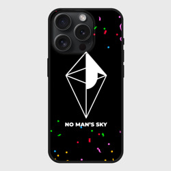 Чехол силиконовый для Apple iPhone 15 Pro матовый No Man's Sky конфети