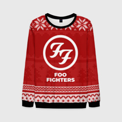 Мужской свитшот 3D Новогодний Foo Fighters