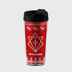 Термокружка-непроливайка Новогодний In Flames с оленями