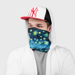 Бандана-труба 3D Звездная ночь над Роной и кот - Ван Гог - фото 2