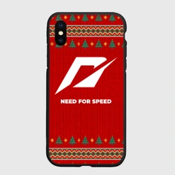 Чехол для iPhone XS Max матовый Need for Speed new year
