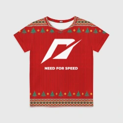 Детская футболка 3D Need for Speed new year