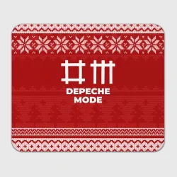 Прямоугольный коврик для мышки Новогодний Depeche Mode