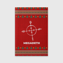 Обложка для паспорта матовая кожа Megadeth new year