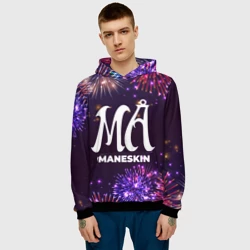 Мужская толстовка 3D Праздничный Maneskin - фото 2