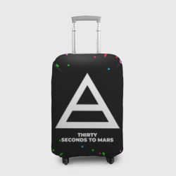 Чехол для чемодана 3D Thirty Seconds to Mars конфети