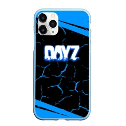 Чехол для iPhone 11 Pro Max матовый Dayz полосы трещины лого