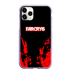 Чехол для iPhone 11 Pro Max матовый Farcry6 краски красные