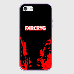 Чехол для iPhone 5/5S матовый Farcry6 краски красные