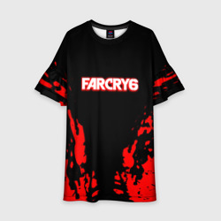 Детское платье 3D Farcry6 краски красные