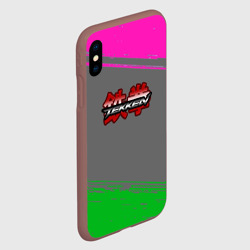 Чехол для iPhone XS Max матовый Tekken краски неоновые - фото 2